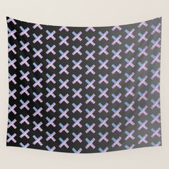 2010s era egirl x pattern Wall Tapestry
