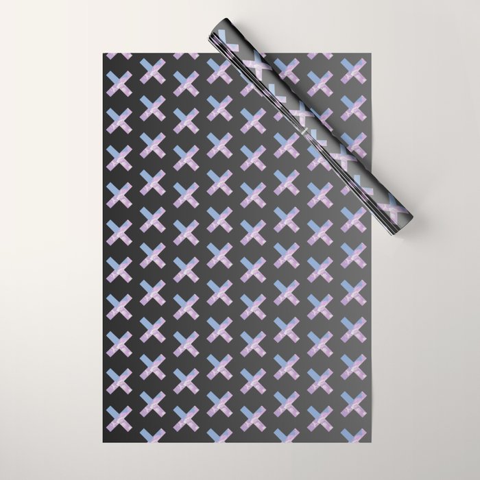 2010s era egirl x pattern Wrapping Paper