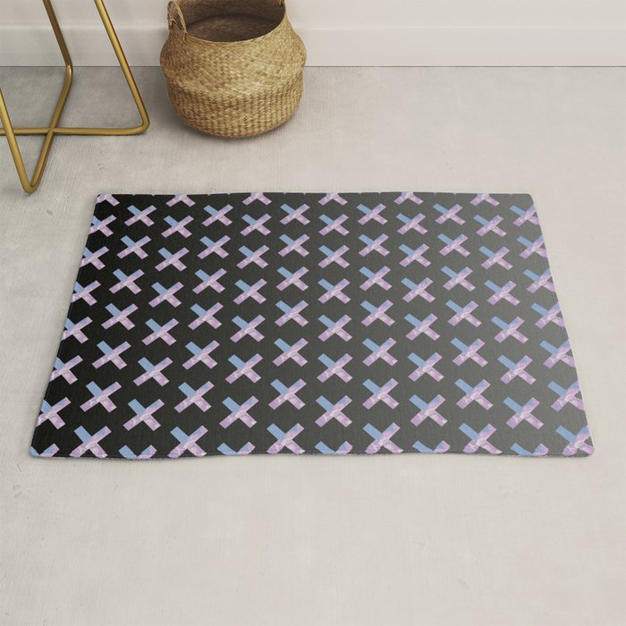 2010s era egirl x pattern Rug