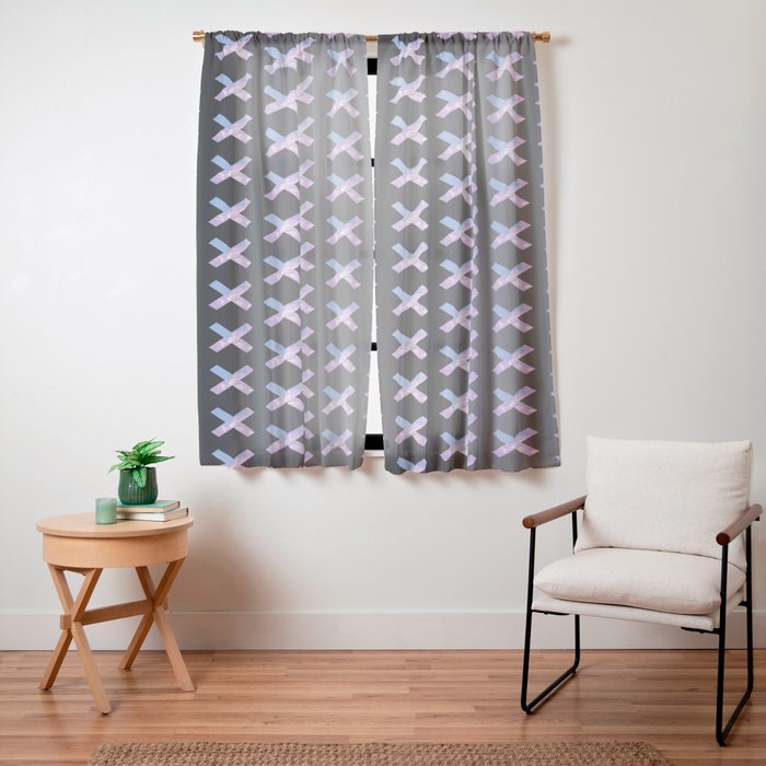 2010s era egirl x pattern Window Curtain