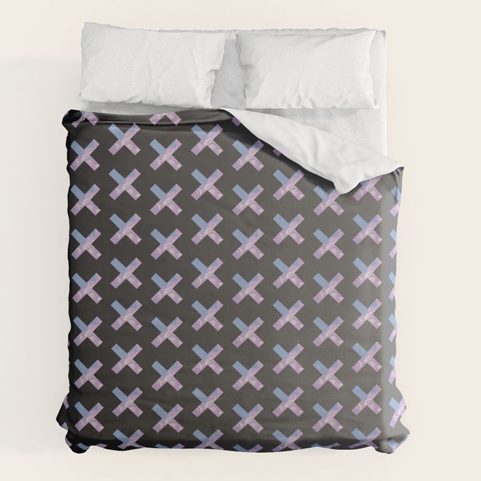 2010s era egirl x pattern Duvet Cover