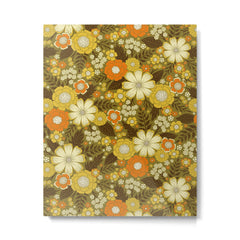 1970s Retro/Vintage Floral Pattern Metal Print