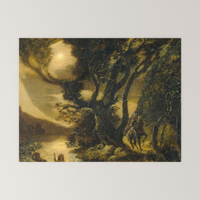 "Siegfried and the Rhine Maidens" by Albert Pinkham Ryder (1888/1891) Mini Art Print
