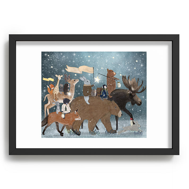 a guiding light Framed Art Print