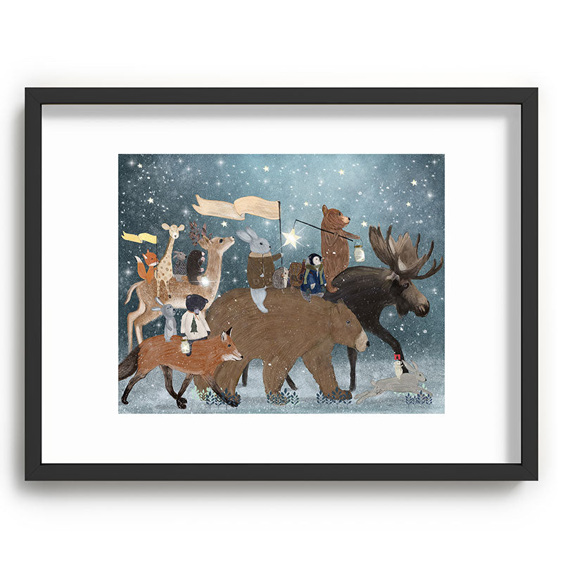 a guiding light Framed Art Print
