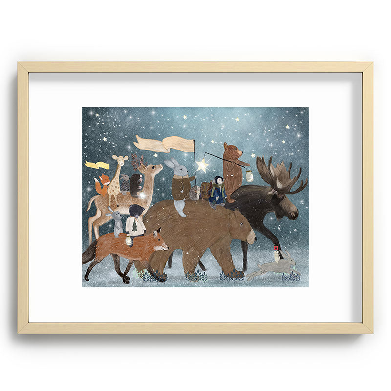 a guiding light Framed Art Print