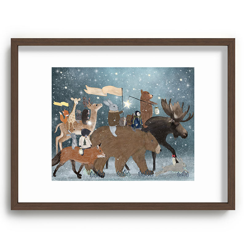 a guiding light Framed Art Print