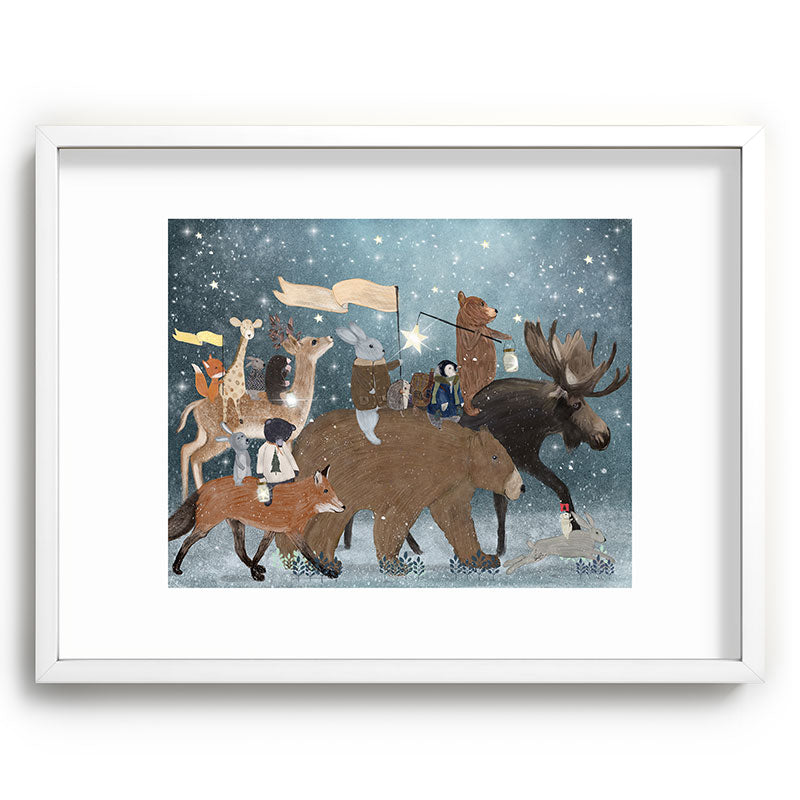 a guiding light Framed Art Print
