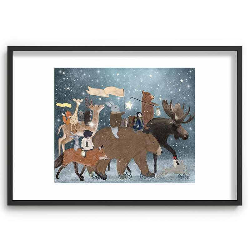 a guiding light Framed Art Print