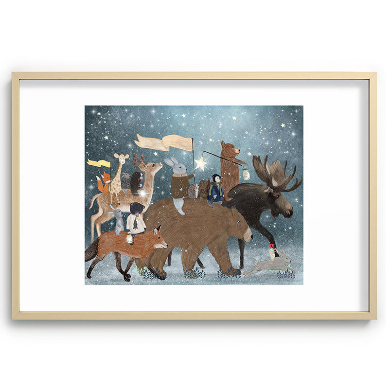 a guiding light Framed Art Print