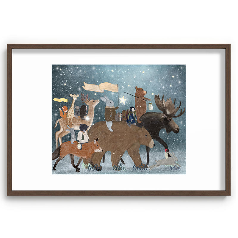 a guiding light Framed Art Print