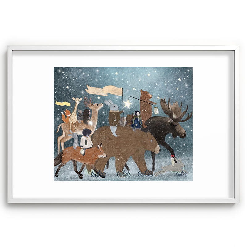 a guiding light Framed Art Print