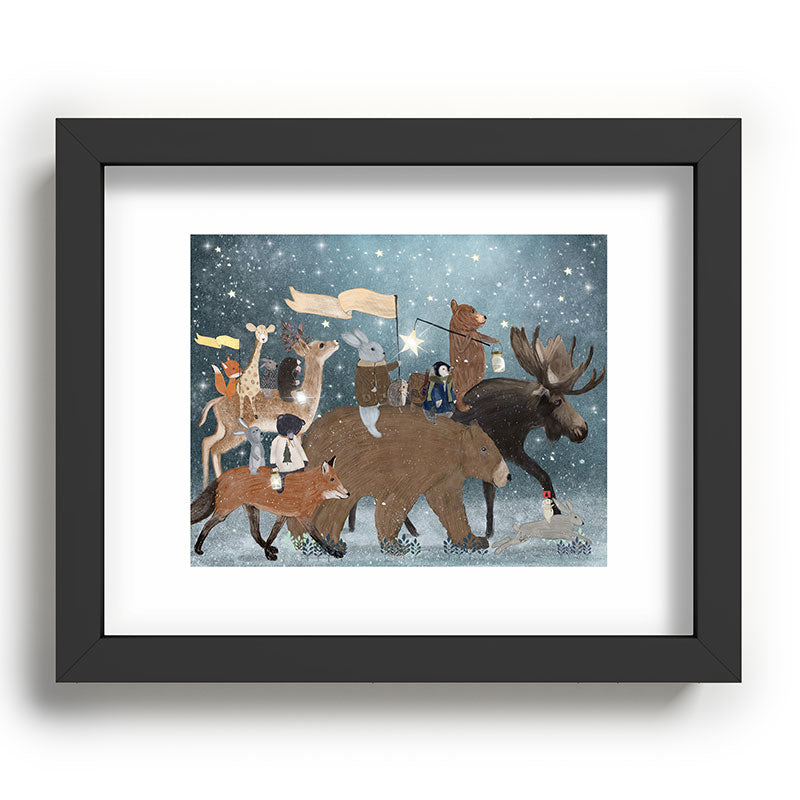 a guiding light Framed Art Print