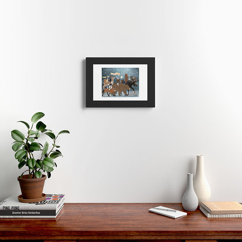 a guiding light Framed Art Print