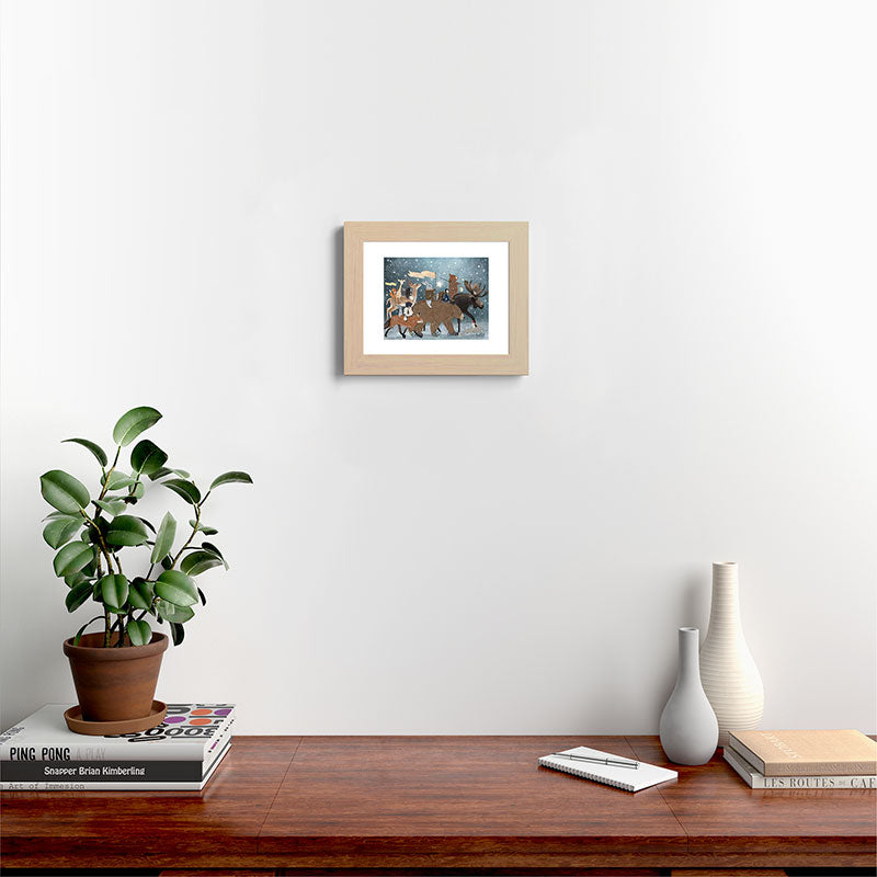a guiding light Framed Art Print