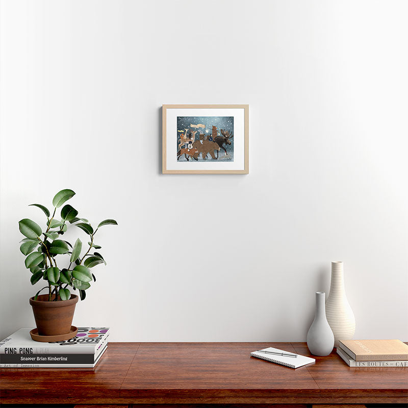 a guiding light Framed Art Print