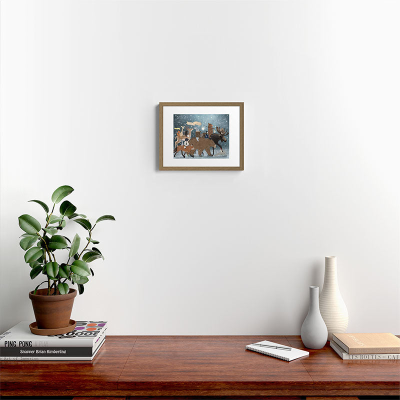a guiding light Framed Art Print