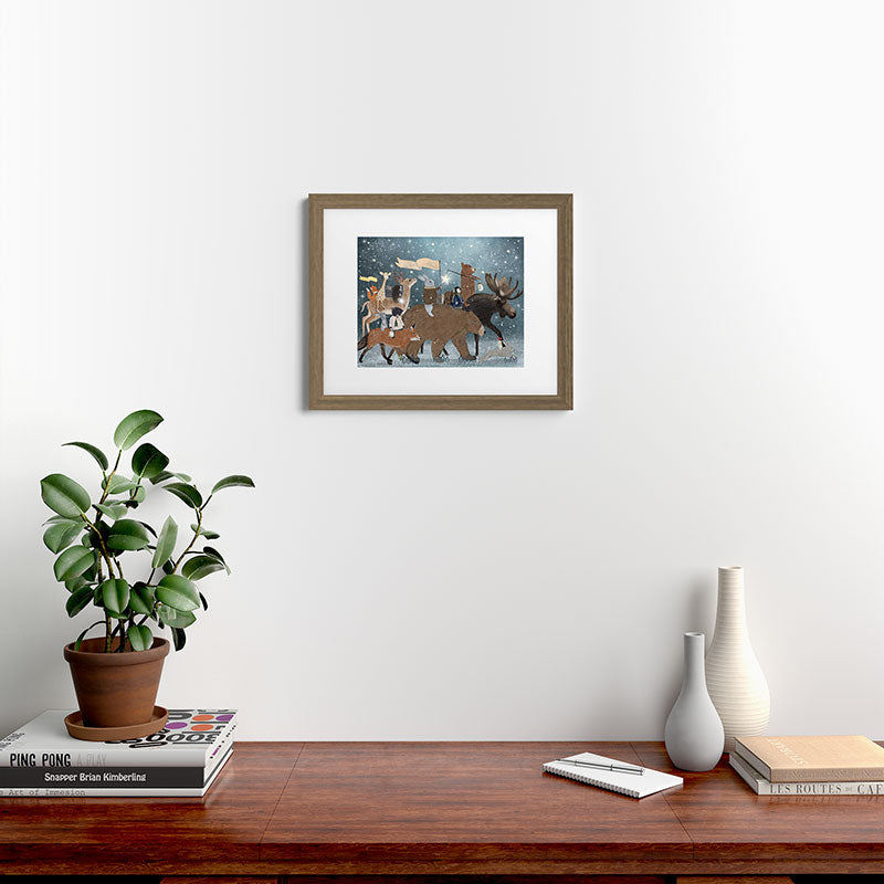 a guiding light Framed Art Print