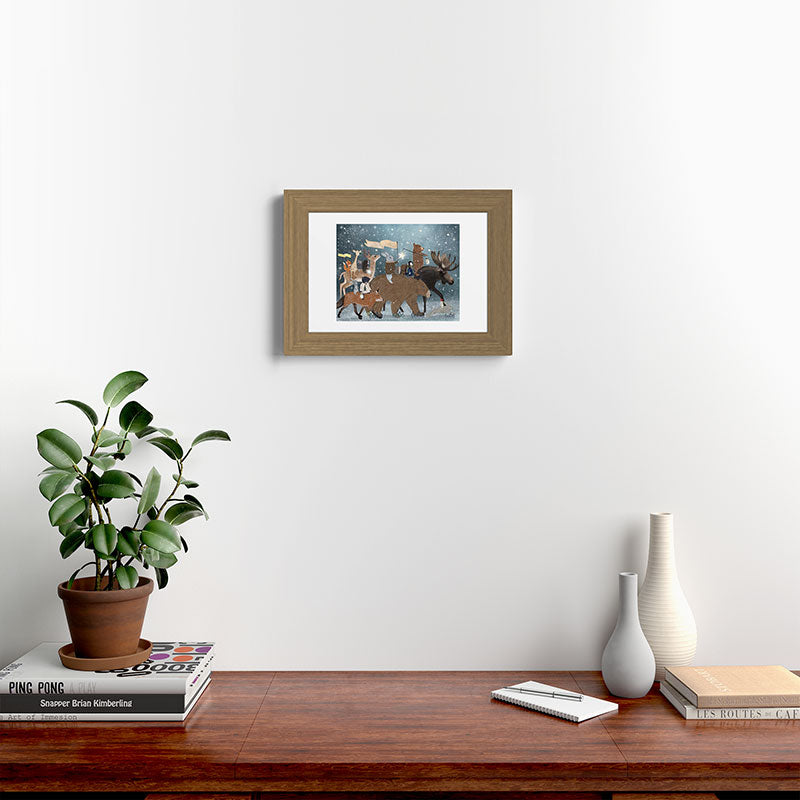 a guiding light Framed Art Print