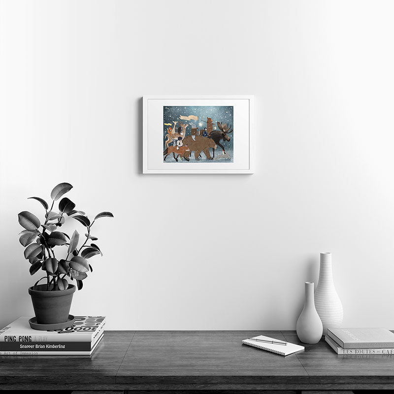a guiding light Framed Art Print