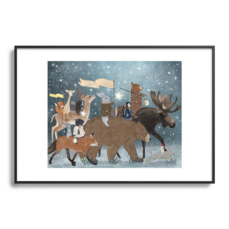a guiding light Framed Art Print