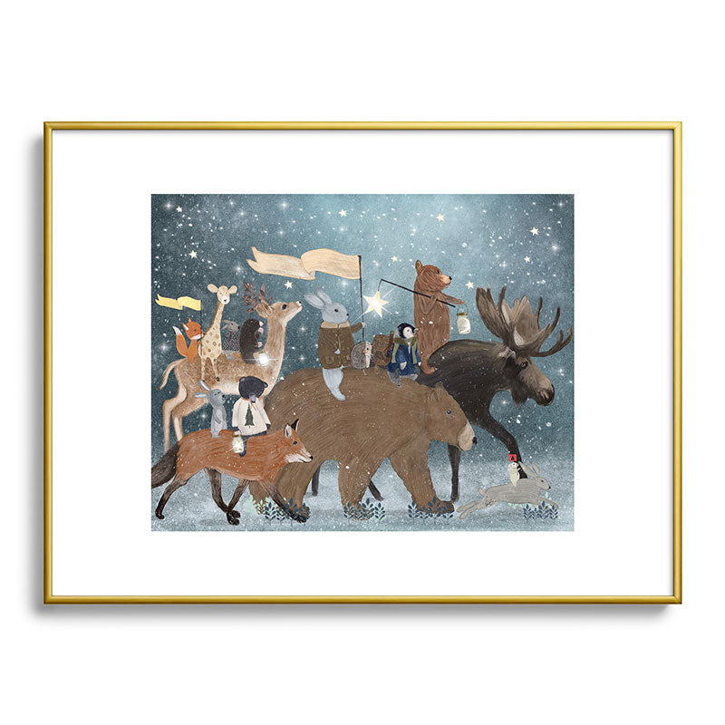 a guiding light Framed Art Print