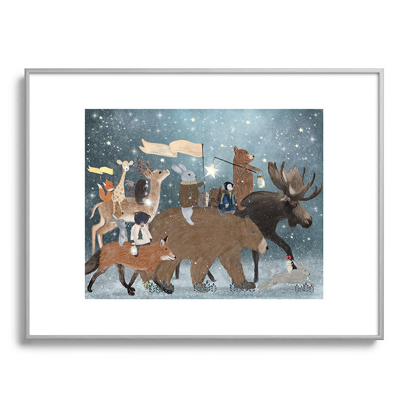 a guiding light Framed Art Print