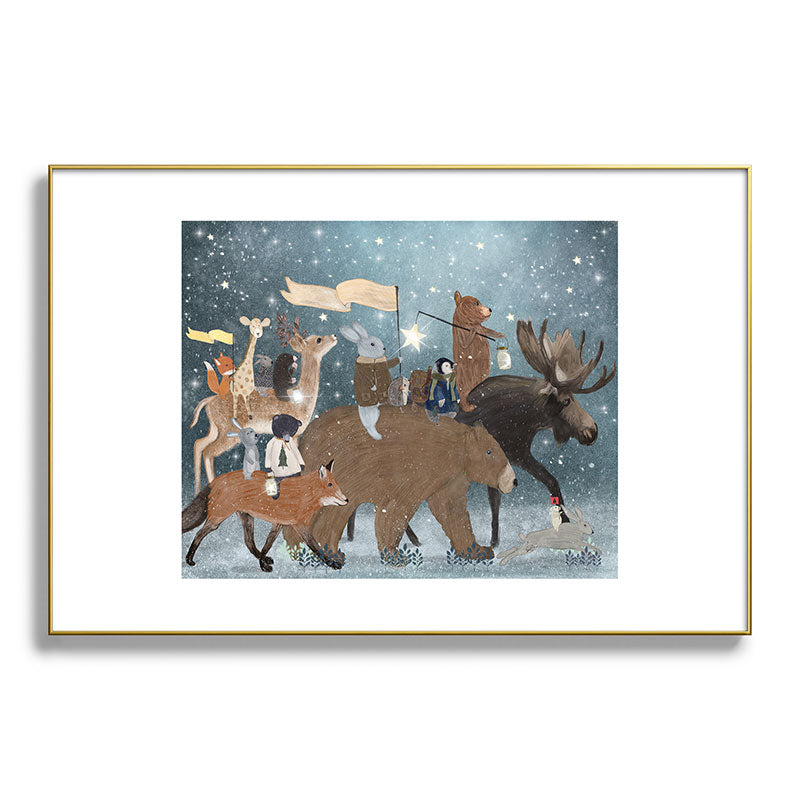 a guiding light Framed Art Print