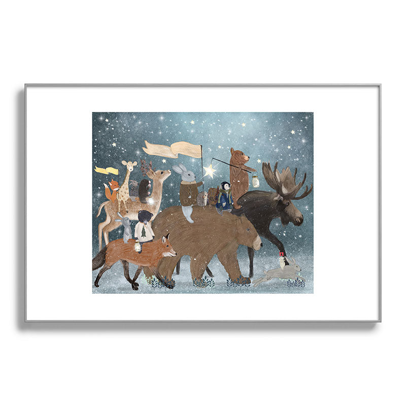 a guiding light Framed Art Print
