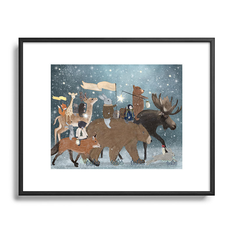 a guiding light Framed Art Print