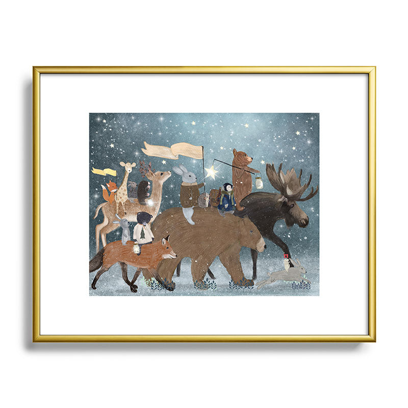 a guiding light Framed Art Print