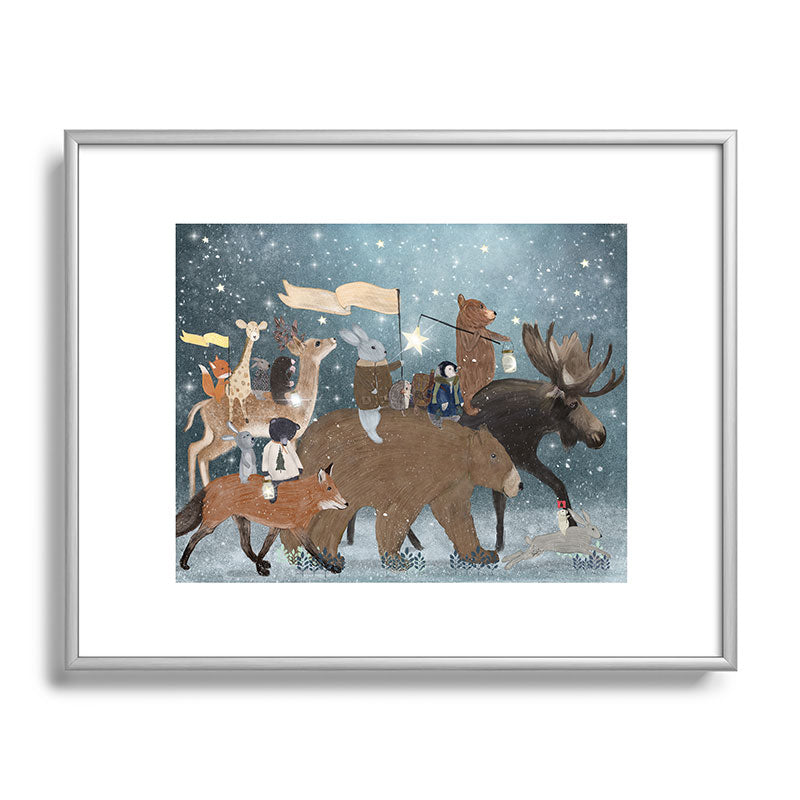 a guiding light Framed Art Print
