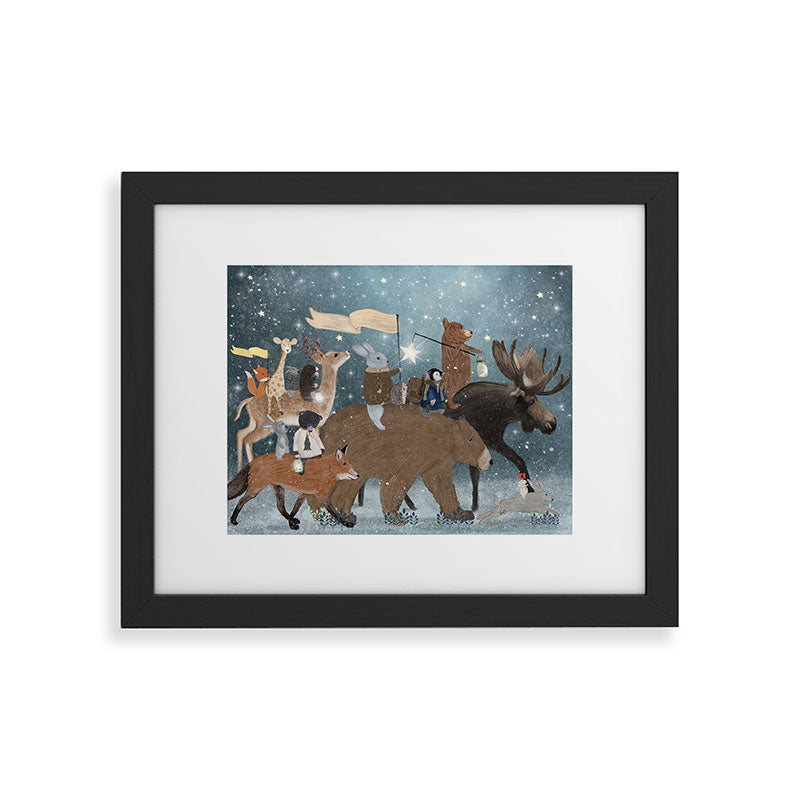 a guiding light Framed Art Print