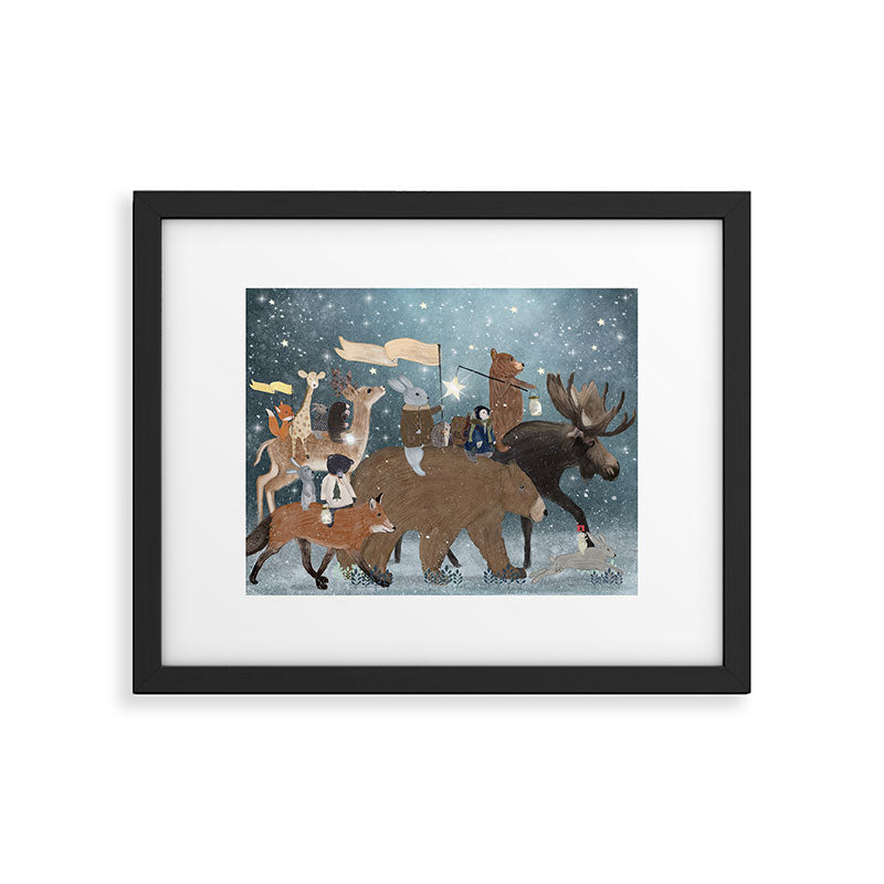 a guiding light Framed Art Print