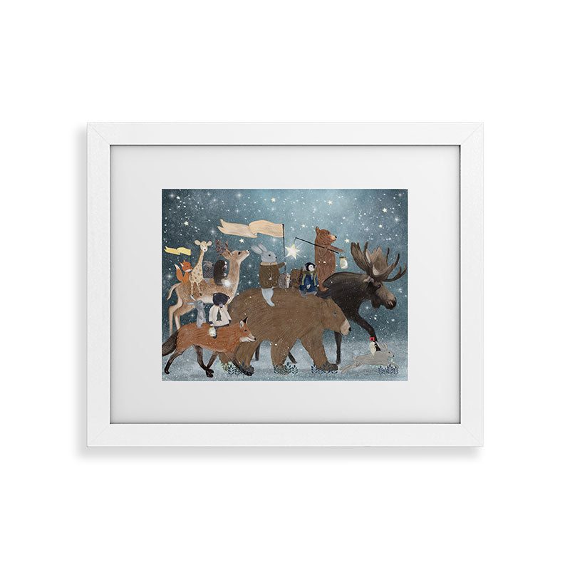 a guiding light Framed Art Print