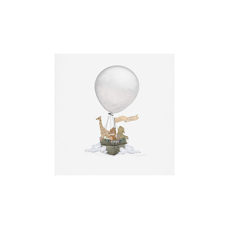 a little balloon adventure Art Print