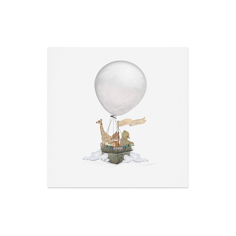 a little balloon adventure Art Print