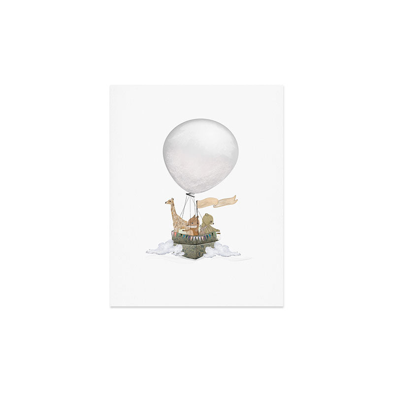 a little balloon adventure Art Print