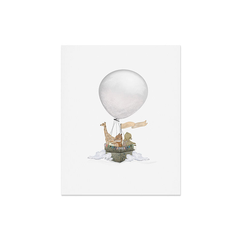 a little balloon adventure Art Print