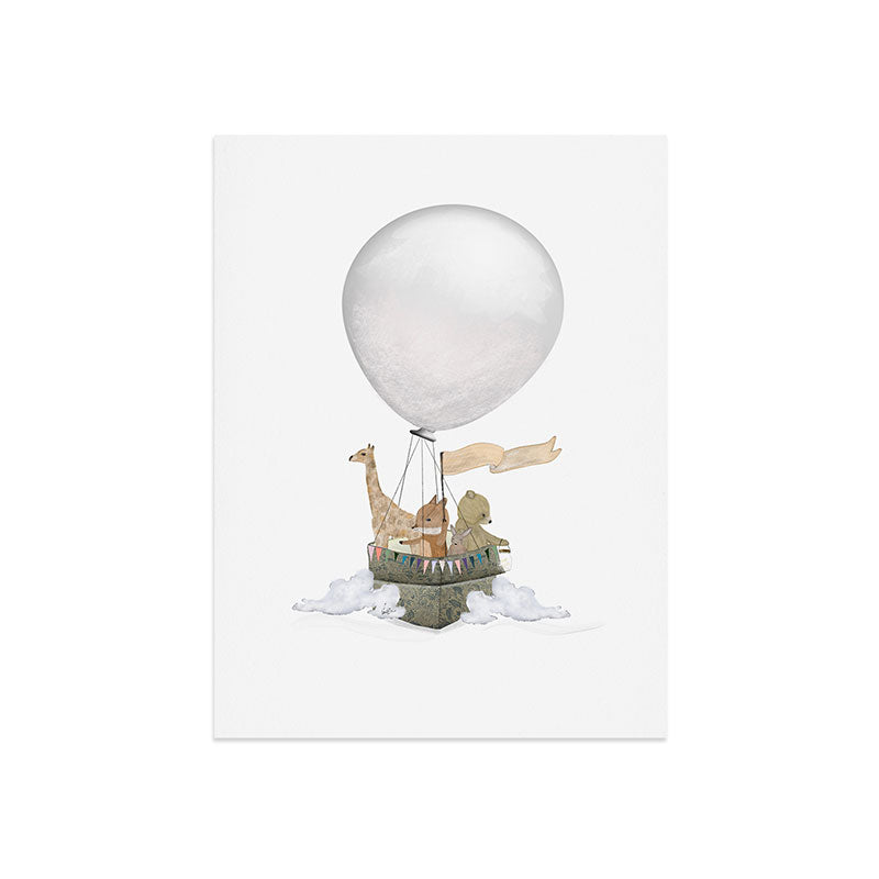 a little balloon adventure Art Print