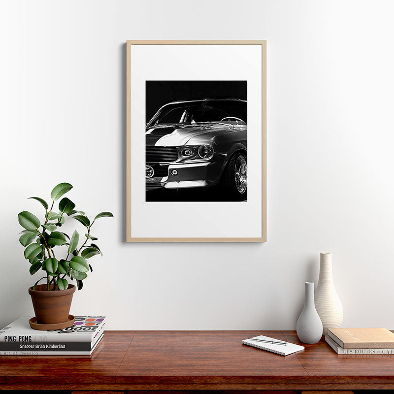 1967 Mustang Shelby GT 500 Framed Art Print