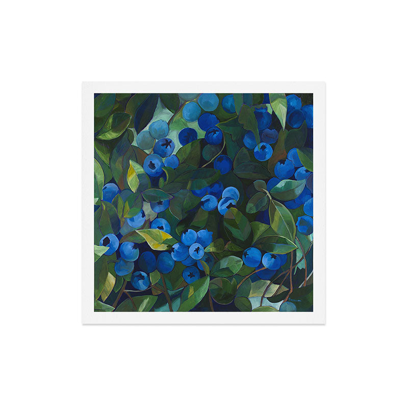 A Blueberry View Art Print