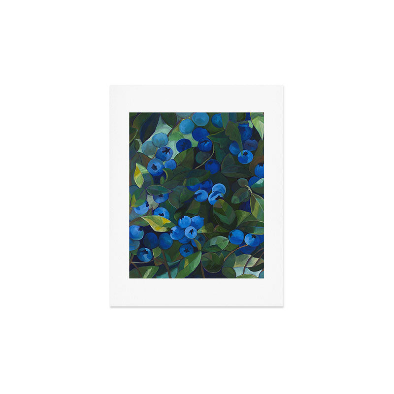 A Blueberry View Art Print