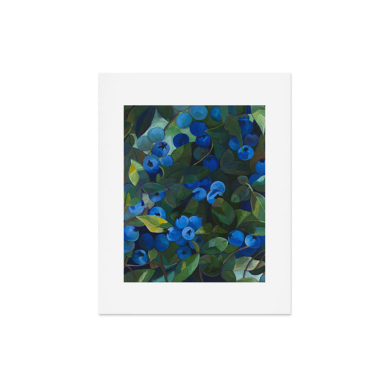 A Blueberry View Art Print