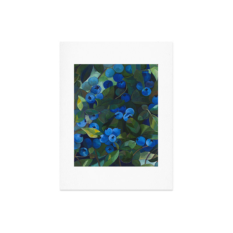 A Blueberry View Art Print