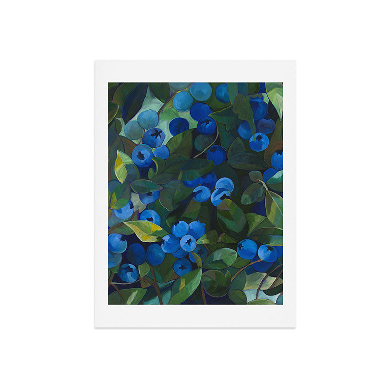 A Blueberry View Art Print