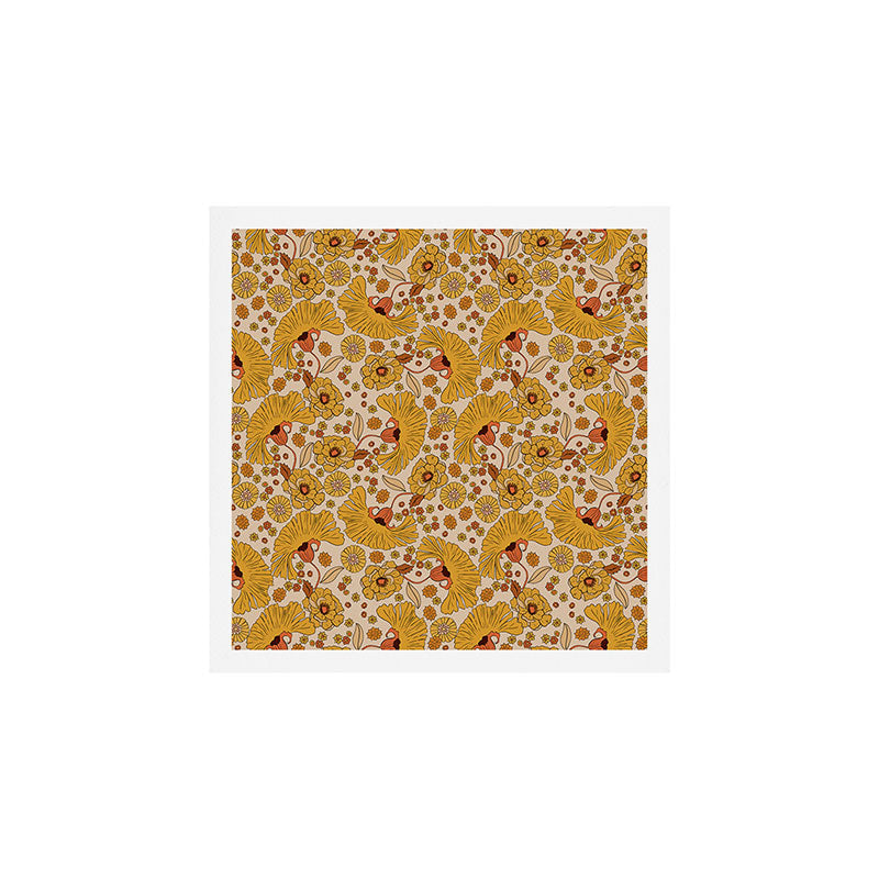 70s Floral Pattern Art Print