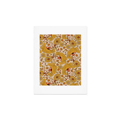 70s Floral Pattern Art Print