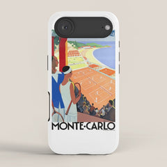 1930 MONTE CARLO Tennis Monaco Travel Poster iPhone Case