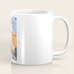 1930 MONTE CARLO Tennis Monaco Travel Poster Coffee Mug